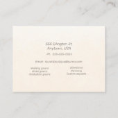 Dressmaking en Alterations Boutique Visitekaartje (Achterkant)