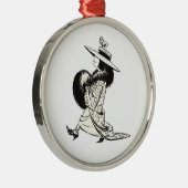 Dressup in zwart-wit metalen ornament (Rechts)