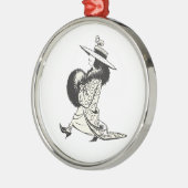 Dressup in zwart-wit metalen ornament (Links)