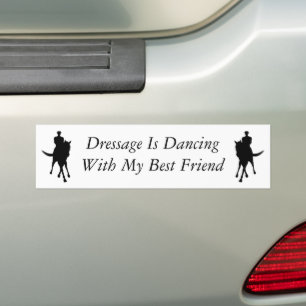 Dressuur dansen met mijn beste vriend paard bumpersticker