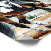 Dressuur in de Eiffeltoren Poster (Hoek)