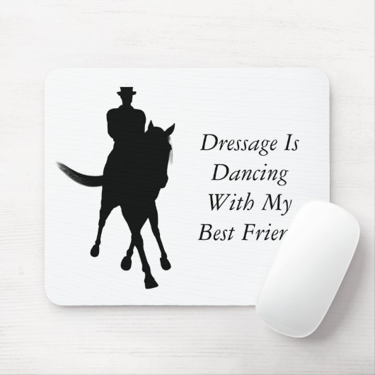 Dressuur is dansen beste vriend paard en ruiter muismat (Met muis)