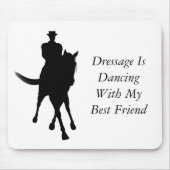 Dressuur is dansen beste vriend paard en ruiter muismat (Voorkant)