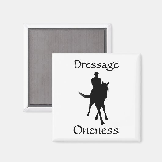 Dressuur is eenheid paard en ruiter magneet (Voorkant / Achterkant)