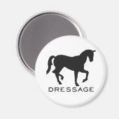 Dressuur met paard in Lijst Magneet (Voorkant / Achterkant)