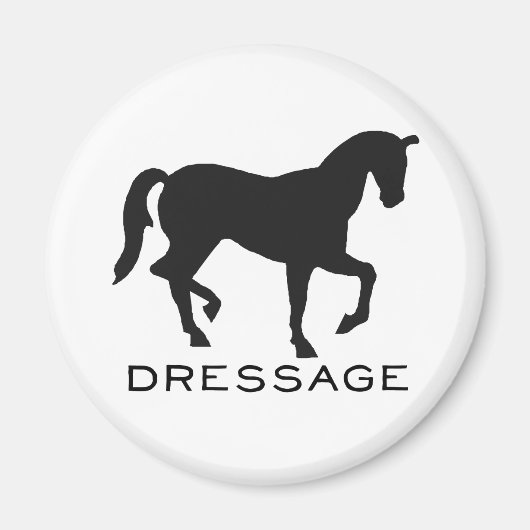 Dressuur met paard in Lijst Magneet (Voorkant)