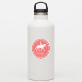 Dressuur Paard en Meisje Aangepaste Naam Sticker