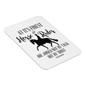 Dressuur Paard en ruiter Quote Magnet Magneet (Rechterzijde)