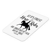 Dressuur Paard en ruiter Quote Magnet Magneet (Linkerzijde)