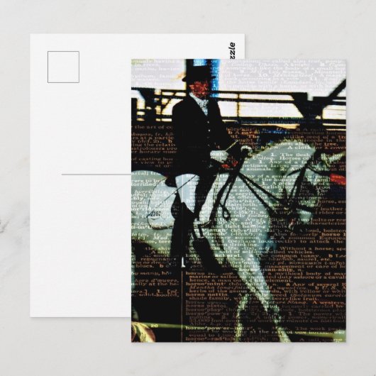 Dressuur Paard Kunst Briefkaart (Voorkant / Achterkant)