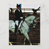 Dressuur Paard Kunst Briefkaart (Voorkant)