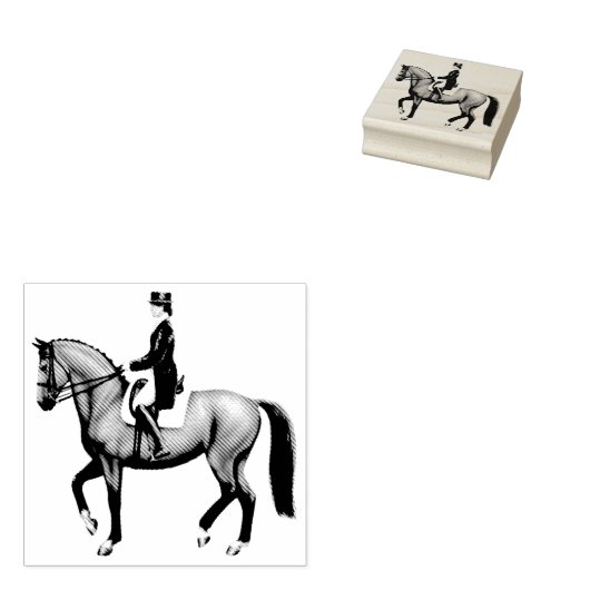 Dressuur Paard Ruitersport Kunststempel Rubberstempel (Gestempeld)
