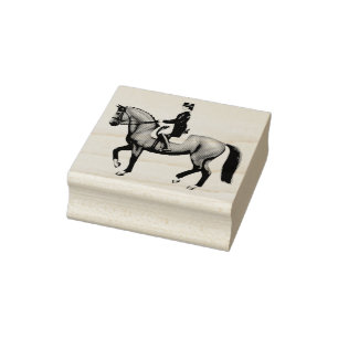 Dressuur Paard Ruitersport Kunststempel Rubberstempel