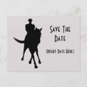 Dressuur Paard Sla de datum Aankondigingskaart (Voorkant)