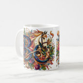 Dressuur Rijden Ruiter Paard Mok (Voorkant links)