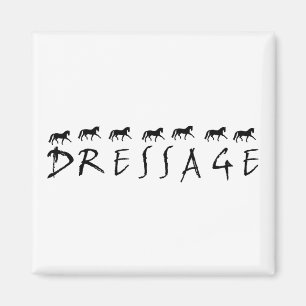 Dressuur (tekst en paarden) magneet