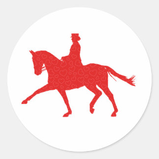 Dressuurliefhebber Ronde Sticker
