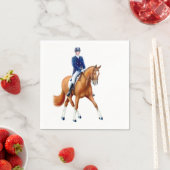 Dressuurpaard Equestrian Half Pass Papieren servet (Insitu)