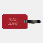 Dressuurpaard met Amerikaanse vlag Patriottisch Bagagelabel (Achterkant horizontaal)