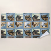 Dressuurpaarden Strandlaken (Voorkant)