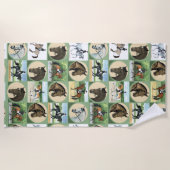 Dressuurpaarden strandlaken voor paardenliefhebber (Voorkant)