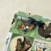 Dressuurpaarden strandlaken voor paardenliefhebber (In situ)