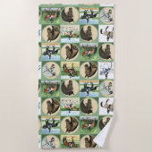 Dressuurpaarden strandlaken voor paardenliefhebber (Voorkant)