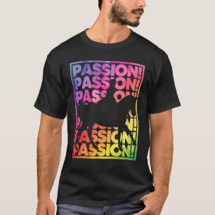 Dressuurrijder Vrouw Kleurrijk Passie voor Meisje  T-shirt