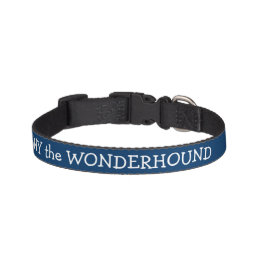 Dressy Midnight Blue Dog Collar op maat Huisdier Halsbandje