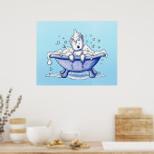 Dreuzels Westie Bath Dog Groom Art Poster (Keuken)