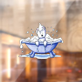 Dreuzels Westie Hondenbad Art Window Cling Raamsticker (Vel 2)