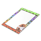 Drever-kleurig hondpawpatroon notitieblok (Schuin)