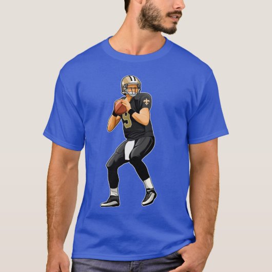 Drew Brees 9 Passeshe Ball grappig T-shirt (Voorkant)