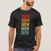 Drew County Arkansas Rainbow Text T-shirt (Voorkant)