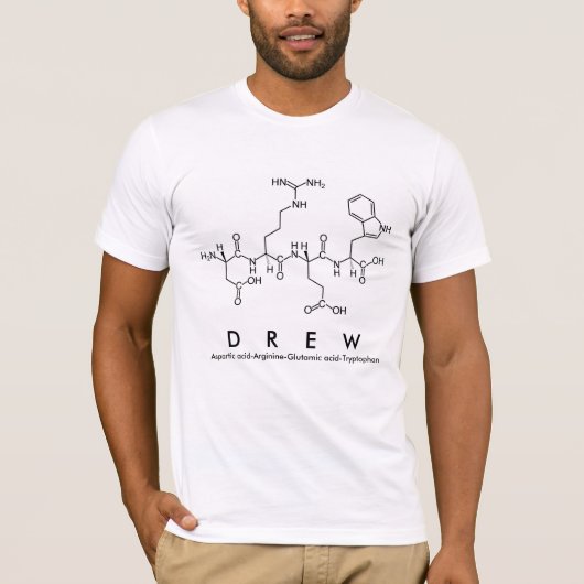 Drew peptide naam shirt M (Voorkant)