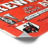 DREWRYS OUD STOCK ALE- CANADIAN BEER POSTER (Hoek)
