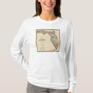 Drew's nieuwe kaart van de staat Florida T-shirt