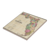 Drew's nieuwe kaart van de staat Florida Tegeltje (Zijkant)