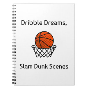 Dribbel Dromen, Slam Dunk Scènes Basketbal Notitieboek