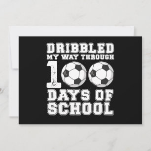 Dribbelde mijn weg door 100 dagen schoolvoetbal kaart