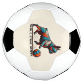 Dribbelen. Staking. Herhaal. Voetbal (Gedraaid)