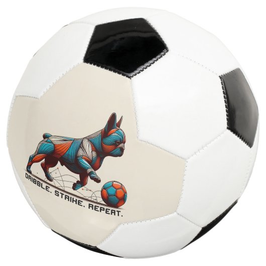 Dribbelen. Staking. Herhaal. Voetbal (Drie kwart)