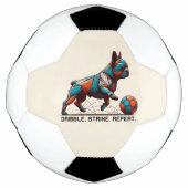 Dribbelen. Staking. Herhaal. Voetbal (Voorkant)