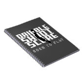 Dribble Shoot Score Basketbal Notitieboek (Rechterzijde)