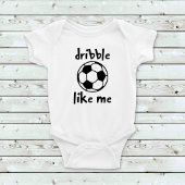 Dribble zoals ik voetbal Football schattig Romper