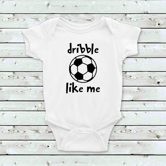 Dribble zoals ik voetbal Football schattig Romper