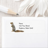 Dribborn Squirrel Return Address Labels (Insitu)