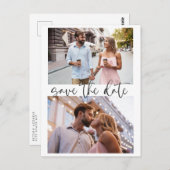 Drie 3 het Minimale Manuscript van de Foto sparen  Briefkaart (Voorkant / Achterkant)