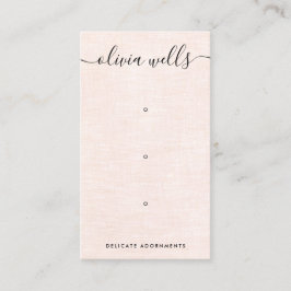 Drie 3Hole Roze Manuscript die Verkenner Verplette Visitekaartje