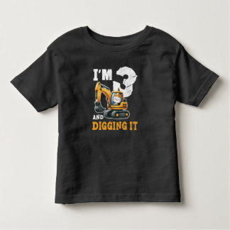 Drie 3jr 3e Verjaardag Bouw Jongen 3 Jaar Kinder Shirts